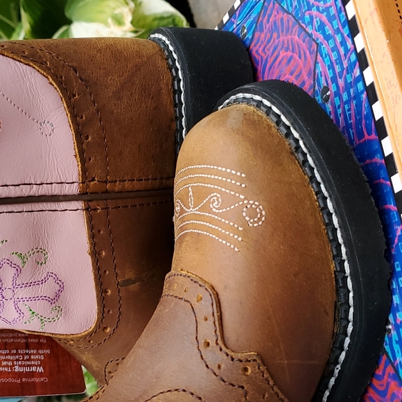 Little Girl's LightUp Cowgirl Boots - Picture 9 of 17